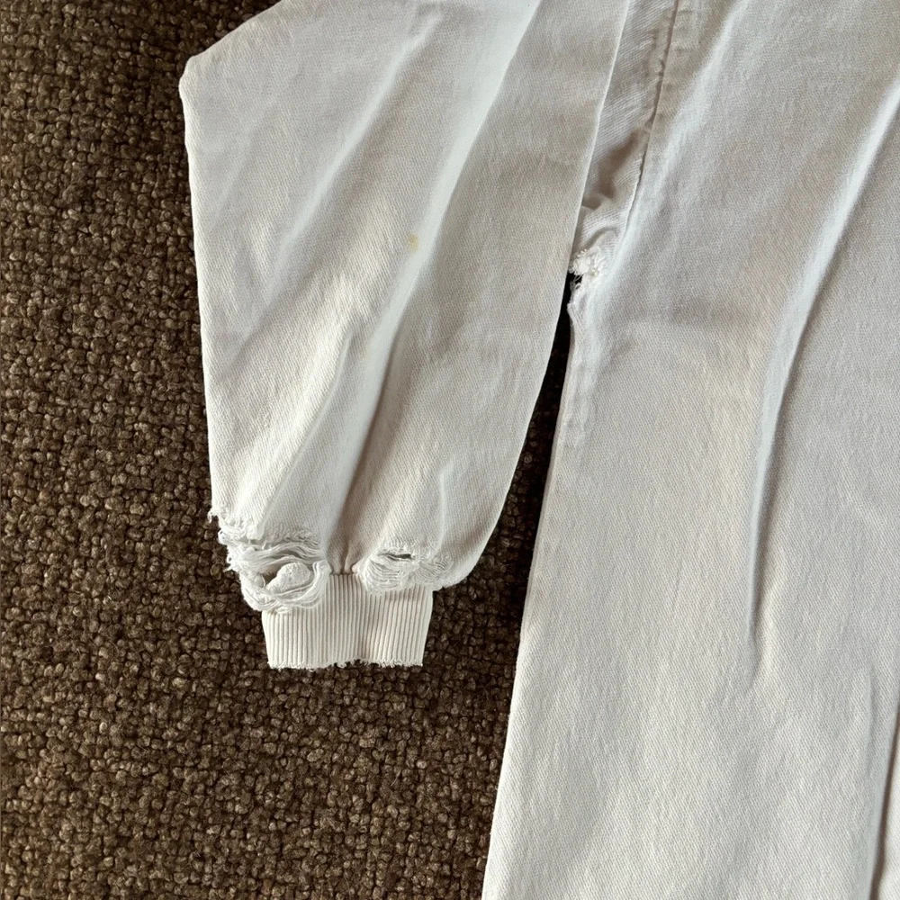 Vintage Distressed Cotton 1/4 Zip Pullover - Picture 9 of 14